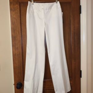 Jones New York Wide Leg White Pants, 4